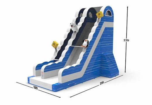 Unique inflatable dryslide S22 in theme winter edition for both young and old for sale. Buy inflatable reclame dryslides online at JB Inflatables America