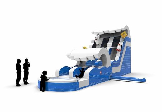 Get an inflatable waterslide D18 in theme winter edition for both young and old. Order inflatable waterslides online at JB Inflatables America