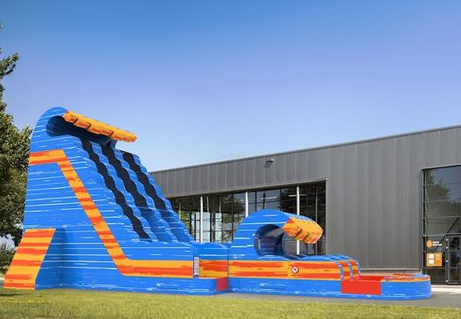 Get an inflatable waterslide D22 in theme waterfall for both young and old. Order inflatable waterslides online at JB Inflatables America
