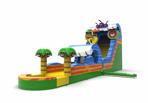 Order unique inflatable waterslide S18 in theme caribbean for both young and old. Buy inflatable reclame waterslides online at JB Inflatables America
