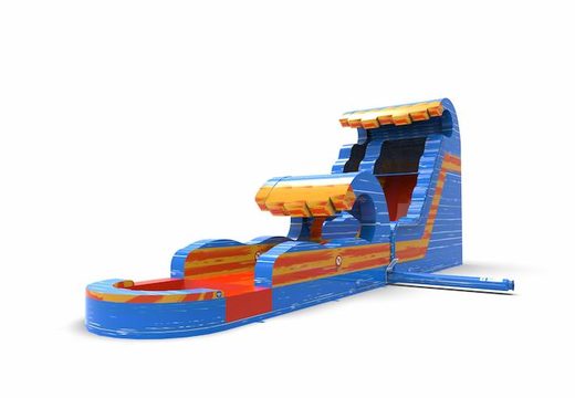 Inflatable waterslide S18 in theme waterfall for both young and old for sale. Buy inflatable reclame waterslides online at JB Inflatables America