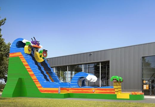Order unique inflatable waterslide S22 in theme caribbean for both young and old. Buy inflatable reclame waterslides online at JB Inflatables America  