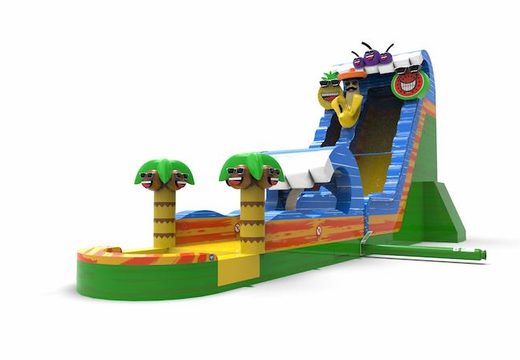 Buy an inflatable waterslide S22 in caribbean theme for both young and old. Order inflatable commercial waterslides online at JB Inflatables America
