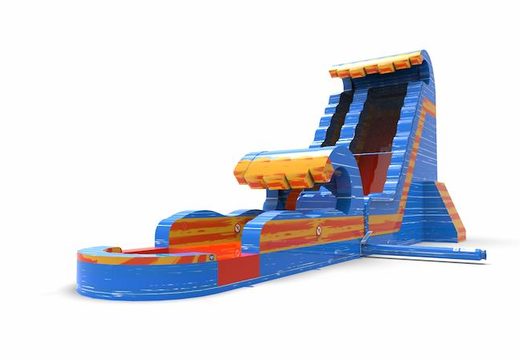 Order an inflatable waterslide S22 in waterfall theme for both young and old. Inflatable commercial waterslides online for sale at JB Inflatables America