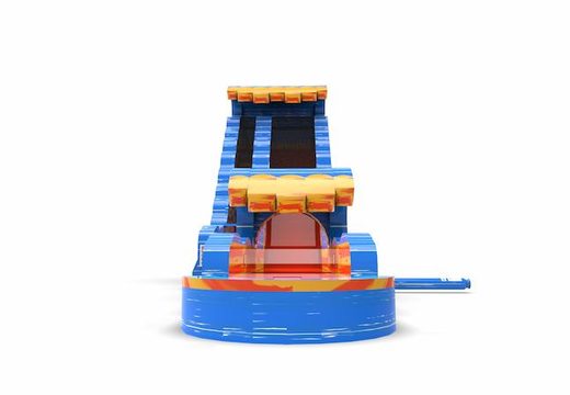 Buy an inflatable waterslide S22 in waterfall theme for both young and old. Order inflatable commercial waterslides online at JB Inflatables America