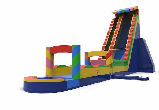 Order an inflatable waterslide S30 in all colors for both young and old. Buy inflatable waterslides online at JB Inflatables America