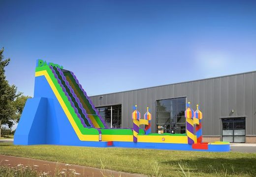 Buy an inflatable waterslide S30 in party theme for both young and old. Order inflatable commercial waterslides online at JB Inflatables America