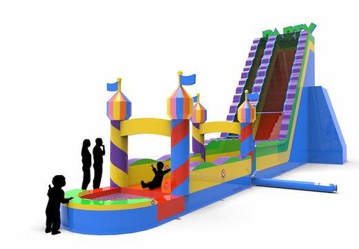 Buy an inflatable waterslide S30 in party theme for various occasions. Order wholesale inflatable waterslides online at JB Inflatables America