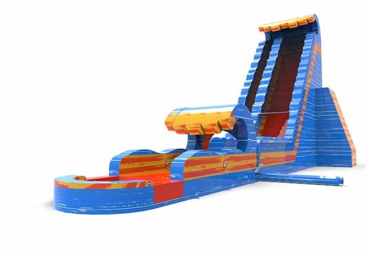 Get an inflatable waterslide S30 in theme waterfall for both young and old. Order inflatable waterslides online at JB Inflatables America