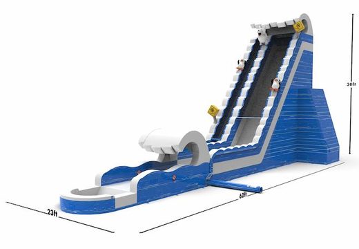Order unique inflatable waterslide S30 in theme winter edition for both young and old. Buy inflatable reclame waterslides online at JB Inflatables America