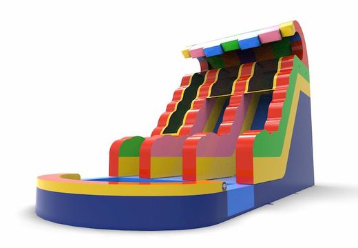 Order an inflatable waterslide D18 in all colors for both young and old. Buy inflatable waterslides online at JB Inflatables America