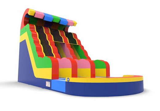 Order an inflatable waterslide D18 in all colors for both young and old. Inflatable commercial waterslides online for sale at JB Inflatables America