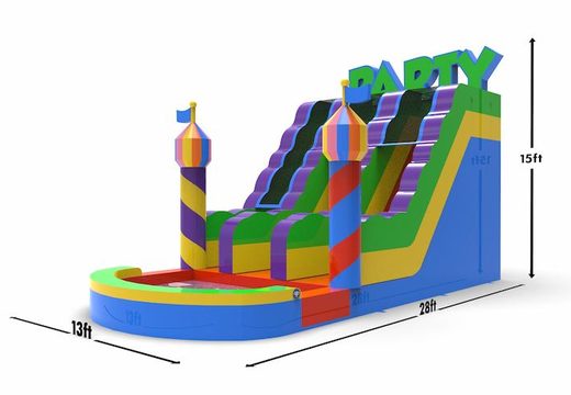 Get an inflatable waterslide D18 in theme party for both young and old. Order inflatable waterslides online at JB Inflatables America