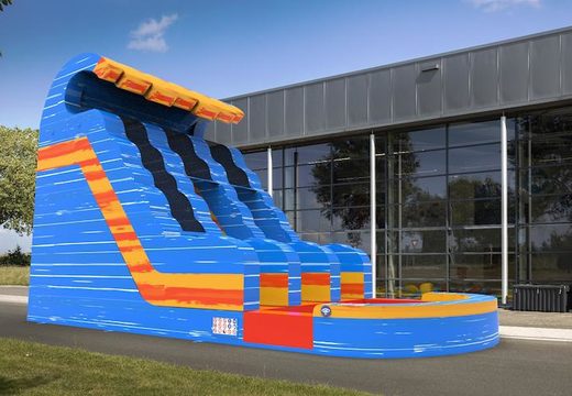 Order unique inflatable waterslide D18 in theme waterfall for both young and old. Buy inflatable reclame waterslides online at JB Inflatables America