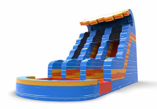 Unique inflatable waterslide D18 in theme waterfall for both young and old for sale. Buy inflatable reclame waterslides online at JB Inflatables America