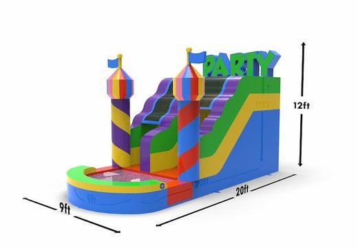 Get an inflatable waterslide S12 in theme party for both young and old. Order inflatable waterslides online at JB Inflatables America