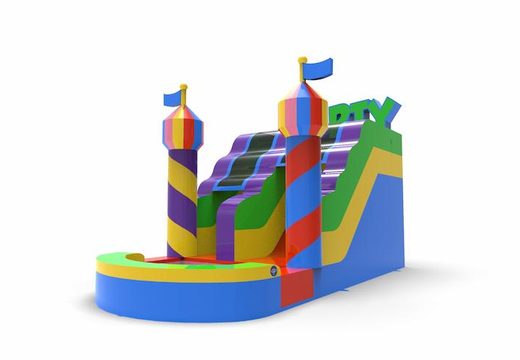 Order unique inflatable waterslide S12 in theme party for both young and old. Buy inflatable reclame waterslides online at JB Inflatables America