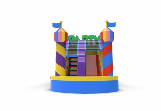 Buy an inflatable waterslide S12 in party theme for both young and old. Order inflatable commercial waterslides online at JB Inflatables America