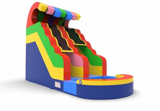 Order an inflatable waterslide S15 in all colors for both young and old. Inflatable commercial waterslides online for sale at JB Inflatables America