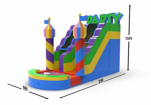Get an inflatable waterslide S15 in theme party for both young and old. Order inflatable waterslides online at JB Inflatables America