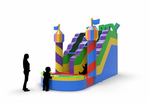 Order an inflatable waterslide S15 in party theme for both young and old. Inflatable commercial waterslides online for sale at JB Inflatables America