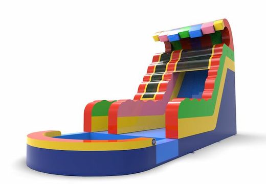 Order an inflatable waterslide S18 in all colors for both young and old. Buy inflatable waterslides online at JB Inflatables America