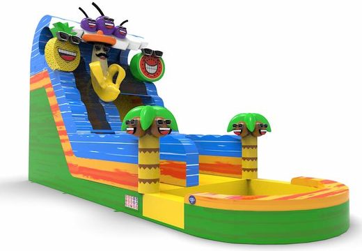 Get an inflatable waterslide S18 in theme caribbean for both young and old. Order inflatable waterslides online at JB Inflatables America