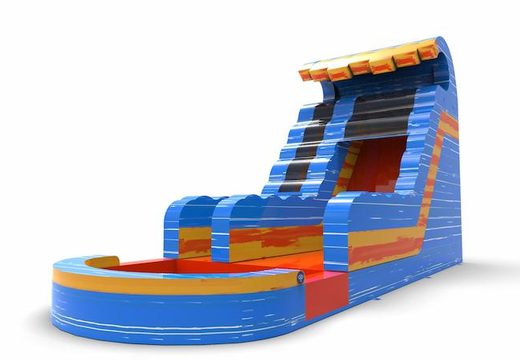 Unique inflatable waterslide S18 in theme waterfall for both young and old for sale. Buy inflatable reclame waterslides online at JB Inflatables America