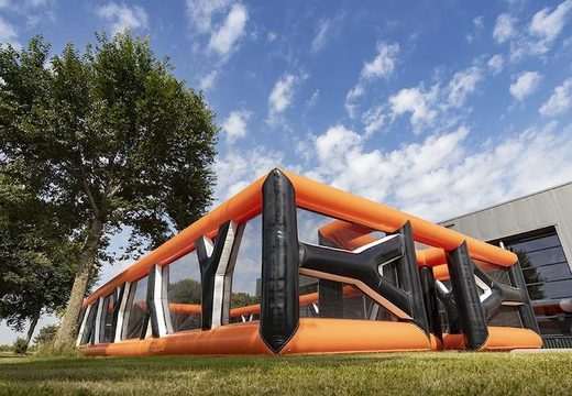 Buy inflatable orange Archery Boarding 10 x 20m for both young and old. Order inflatable boarding now online at JB Inflatables America