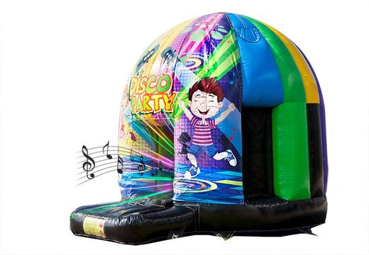 Multi-themed inflatable disco bouncer 4 meters with music and lights for children for sale