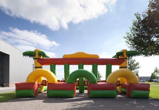 Opblaasbaar sport en spel te koop hobbelpaard race zeskampspel dorpsfeest voor kinderen bij JB Inflatables