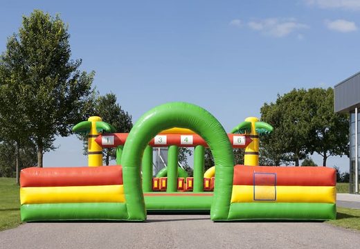 Opblaasbaar professioneel sport en spel bestellen hobbelpaard race zeskampspel dorpsfeest voor kids bij JB Inflatables