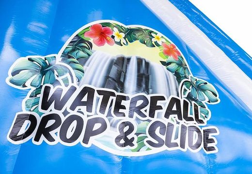 Order inflatable large water slide in waterfall theme for children