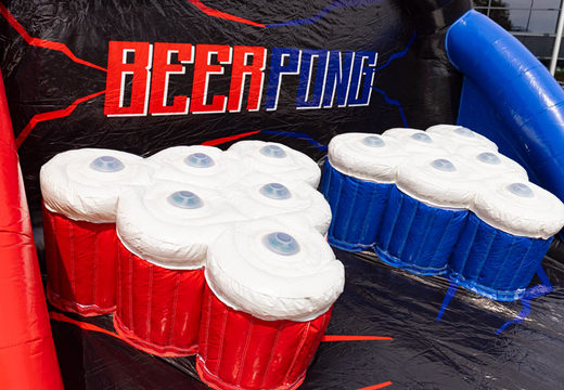 Inflatable beer pong game with interactive spots to play against each other for sale for children and adults