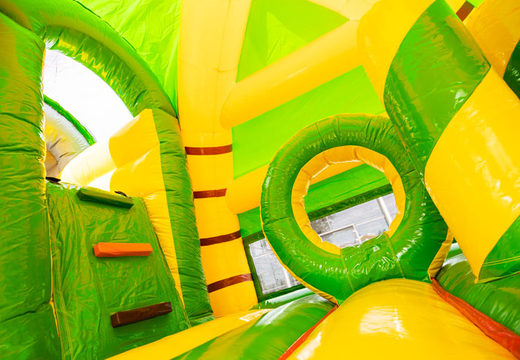 Buy inflatable multiplay big bouncy castle with slide in jungle theme for children