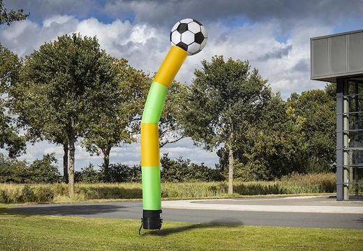 Buy the skydancer with 3d ball of 6m high in yellow green online now at JB Inflatables America. Order this skydancer directly from our stock