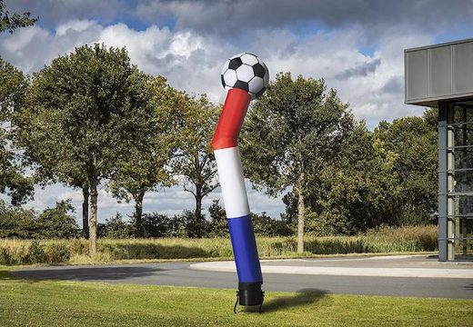 Buy the skydancer with 3d ball of 6m high in red white blue online at JB Inflatables America. Order this skydancer directly from our stock