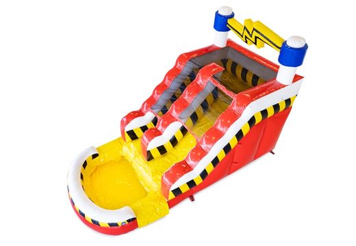 Order high voltage themed inflatable water slide