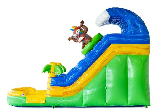 Hawaii Themed Inflatable Water Slide S15 For Sale