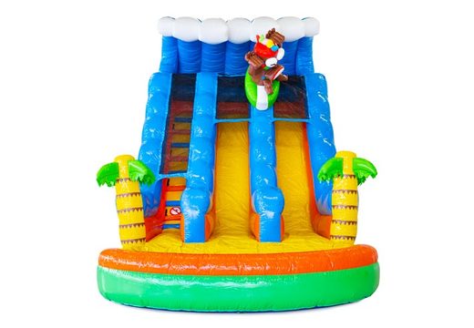 Buy inflatable water slide D18 Hawaii with a tropical theme