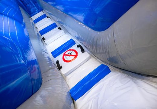 Inflatable water slide D18 Waterslide in blue white silver for sale