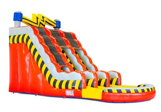Inflatable water slide Waterslide D18 High Voltage with power theme for sale