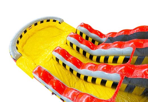 Inflatable waterslide Waterslide D18 High Voltage with electricity theme in bright colors