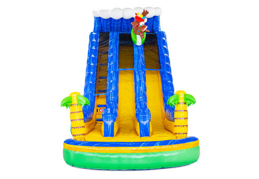 Inflatable water slide Waterslide D22 Hawaii with tropical theme for sale