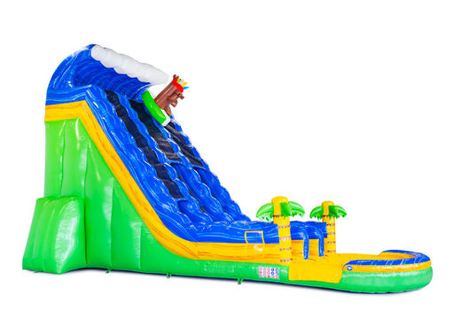 Order inflatable water slide Waterslide D22 Hawaii with a tropical theme