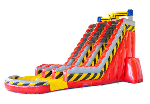 Order inflatable waterslide Waterslide D22 High Voltage with electricity theme