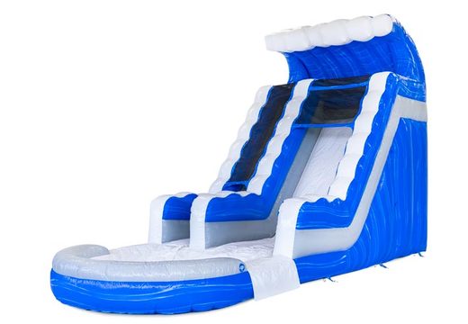 Buy inflatable water slide Waterslide S18 in blue and white