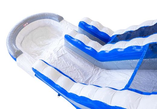Order inflatable water slide Waterslide S18 in blue white with water theme