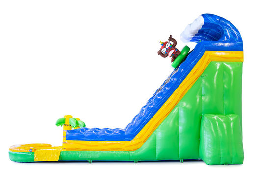 Buy inflatable water slide Waterslide S22 Hawaii with a tropical theme