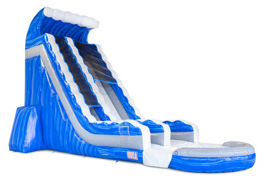 Inflatable water slide Waterslide S22 in blue and white for sale